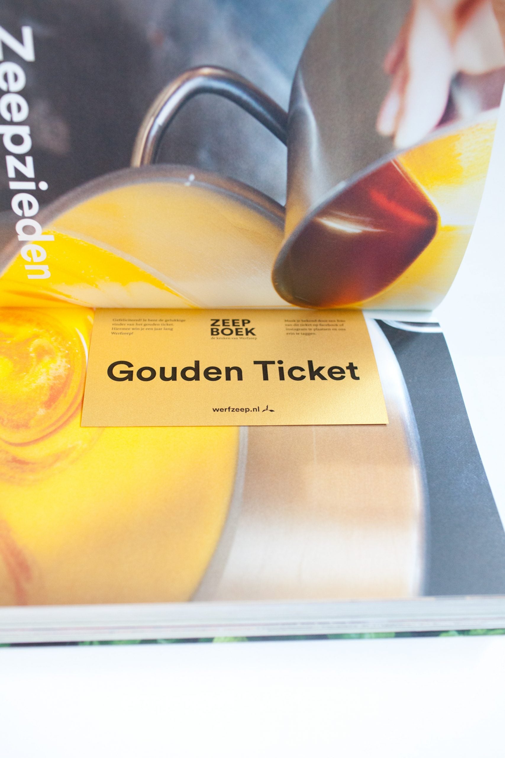 Gouden ticket - Win een jaar lang zeep met het gouden ticket in het Zeepboek! / Werfzeep