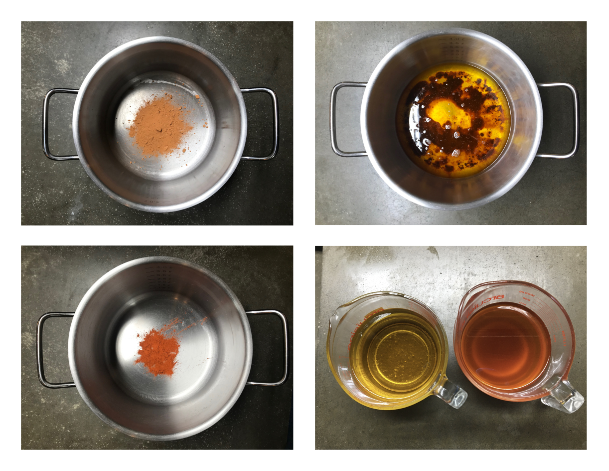 Zeepmaken - kleurextracten maken - Werfzeep